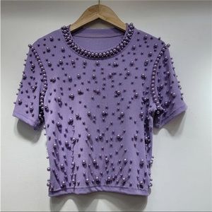 Lavender Pearl Crop top